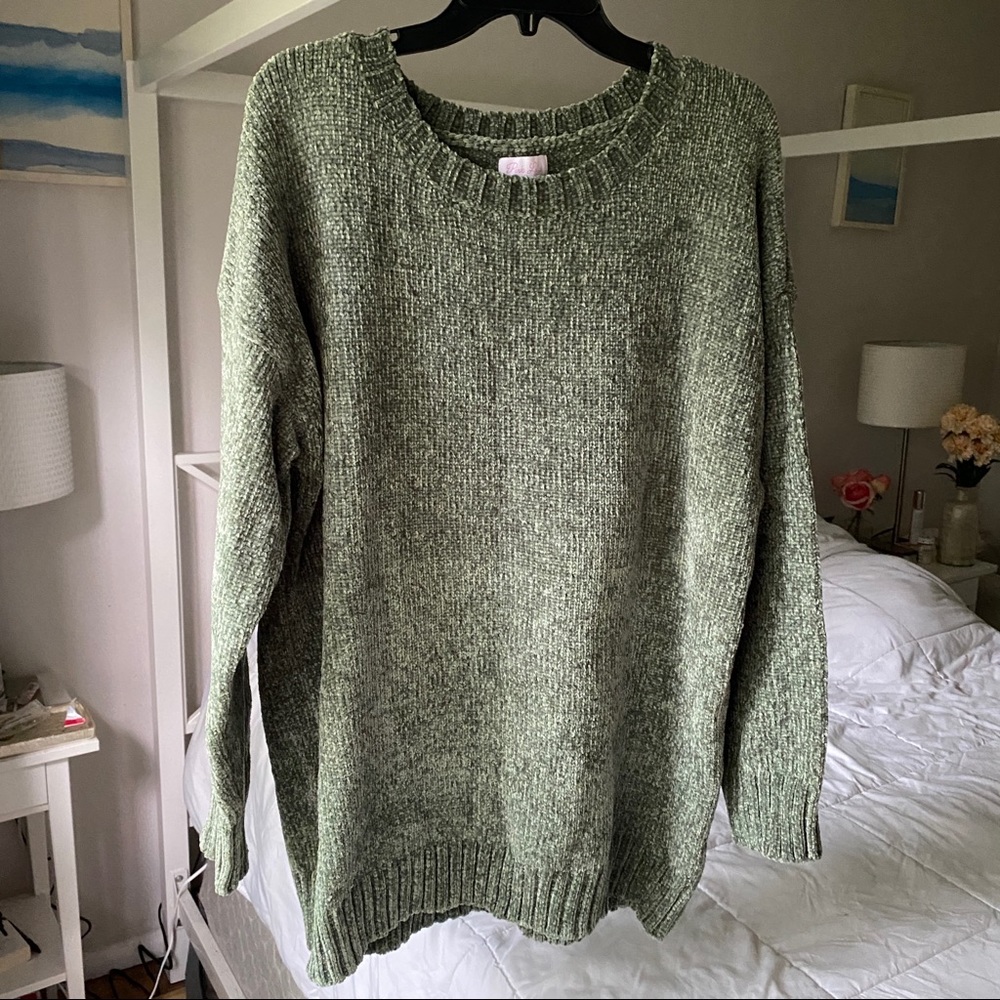 Olive Super soft Crew Neck Sweater